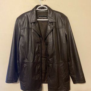 Wilson's Leather M. Julian Brown Jacket Women’s  size LARGE quilt lined